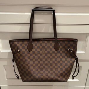 LV Brown Checkered Tote Bag